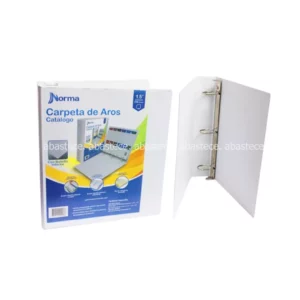 PASTAS CATALOGO 3 AROS BCA  0.5",  1", 1.,5", 2", 2.5",  3"