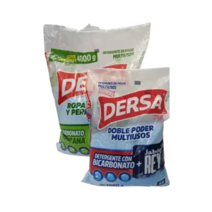 DETERGENTE EN POLVO DERSA 1000 gr, 4000 gr